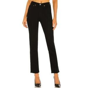 RE/DONE 80s Slim Straight Jeans in Jet Black Size 27